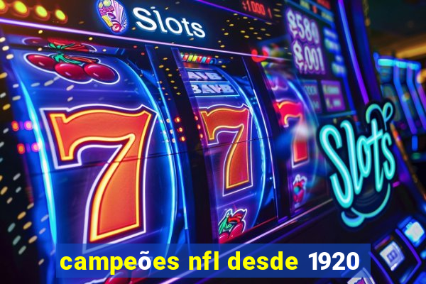 campeões nfl desde 1920